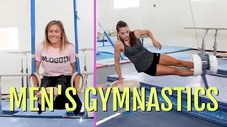 Girls Try Men's Gymnastics ft. Shawn Johnson!