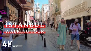 4K İstanbul Beyoğlu Galata Beşiktaş Walking Tour | Turkey Walk