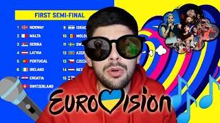 🎤 Reacción a las CANCIONES de EUROVISION 2023 (SEMIFINAL 1) 🎤