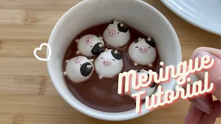 Floating meringue cookie animals tutorial by Cookingwithamyy