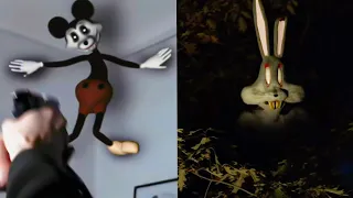 BUGS BUNNY & MICKEY MOUSE SHORT HORROR FILM (Bad Bunny & Creepy Mouse)