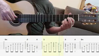 Pra ser Sincero Fingerstyle Tab