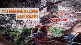 Climbing alone, BUT SAFE - Top Rope Solo with Petzl Shunt + Petzl Ascender