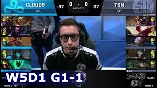 Cloud 9 vs TSM | Game 1 S7 NA LCS Summer 2017 Week 5 Day 1 | C9 vs TSM G1 W5D1