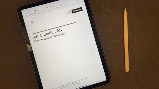 [ASMR] Solving AP Calculus Exam Questions