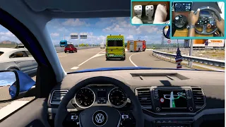 Volkswagen Amarok - Euro Truck Simulator 2 [Steering Wheel Gameplay]