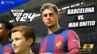 EA FC 24 | Barcelona vs Man United - UEFA Champions League | PS5 4K