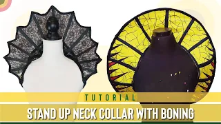 Stand Up Neck Collar with Boning Tutorial