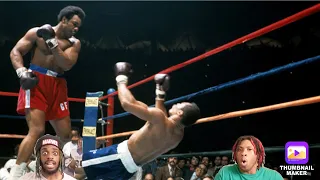 GEORGE FOREMAN KNOCKED EVERYBODY OUT!! Ki & Jdot Reacts to Top 10 George Foreman Best Knockouts HD