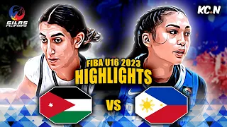 Gilas U16 vs Jordan Highlights | FIBA U16 Women's Asian Championship 2023
