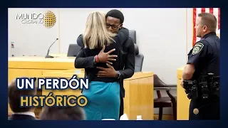 Hombre abraza y perdona a mujer que asesinó a su hermano