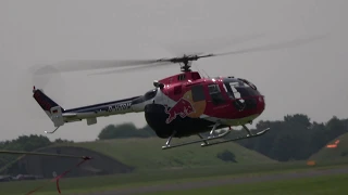 Aerobatic Helicopter - The Flying Bulls MBB Bo105 - RAF Cosford Airshow 2018