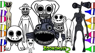 Zoonomaly 2 New Coloring Pages - How to Color All Bosses and Monsters