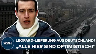 PUTINS KRIEG: Leopard-Lieferung aus Deutschland? "Alle, die sich hier äußern, sind optimistisch!"