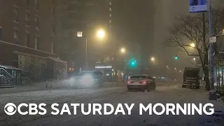 Parts of East Coast under blizzard warnings as winter storm hits