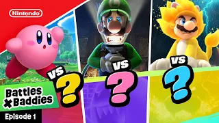 Mario, Kirby, & Luigi... vs. WHO?❓| Baddies & Battles Ep 1 | @playnintendo