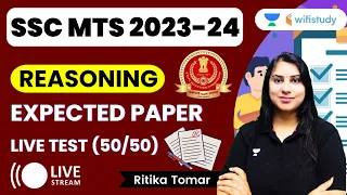 Reasoning Live Test | Expected Paper | SSC MTS 2023-24 | Ritika Tomar