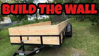 Built 2 ft walls on my 16 ft Utility Trailer