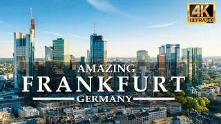 (4K UltraHD) Frankfurt Skyline - Explore Modern City of {Germany} | New Frankfurt Tour by Drone HD