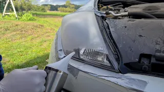 Alte verblasste oder vergilbte Scheinwerfer wieder aufbereiten, polieren oder Bedampfung?