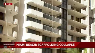 Worker in critical condition after falling from scaffolding in Miami Beach