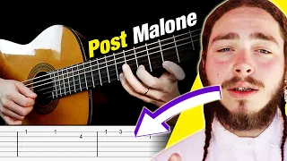 ROCKSTAR Guitar Tabs | Tutorial (Post Malone's Vocals)