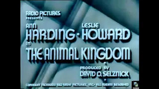 Animal Kingdom 1932, Colorized, Ann Harding, Leslie Howard, Myrna Loy, George Cukor, Satire