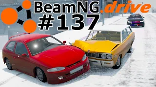 BeamNG.drive (#137) - TEST RUCHU DROGOWEGO W WARUNKACH ZIMOWYCH 💥❄️