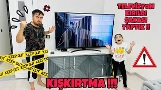 BABAMIZA ÇOK KÖTÜ KIŞKIRTMA !! DEV TV KIRILDI ŞAKASI YAPTIK !! ÇILGINA DÖNDÜ !!