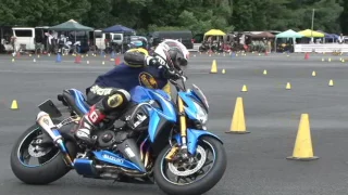 2017 7 23 Dunlop Moto Gymkhana King of Gymkhana Sakuta 選手 GSX-S1000 heat 2