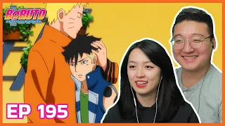 KAWAKI HANGS OUT WITH NARUTO :D | Boruto Episode 195 Couples Reaction & Discussion