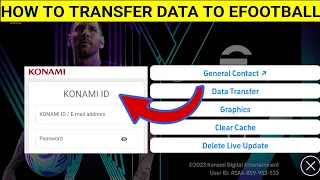 How To Link Konami ID To eFootball 2024 Mobile | How To Transfer Data From eFootball 2023