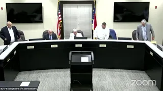 June 5 2023 Surry County Commissioners Meeting