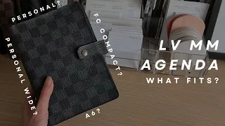 Testing out FOUR different insert sizes in the Louis Vuitton MM Agenda | May Paper Co.