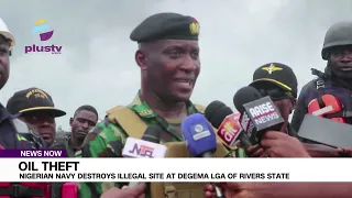 Oil Theft: Nigerian Navy Destroys Illegal Site At Degema LGA Of Rivers State