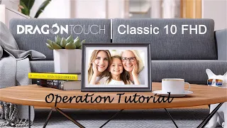 【Dragon Touch】Upload Photos Via USB Drive—Classic 10 Digital WiFi Picture Frame