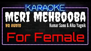 Karaoke Meri Mehbooba For Female HQ Audio - Kumar Sanu & Alka Yagnik Soundtrack Film Pardes
