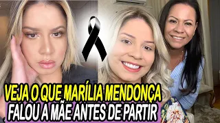 MARÍLIA MENDONÇA DEIXOU uma Mensagem à SUA MÃE Antes de Partir, que vai fazer você chorar