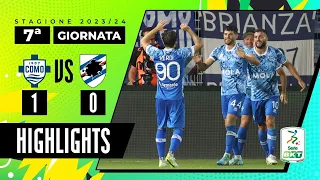 Como vs Sampdoria 1-0 | Quarta vittoria consecutiva per il Como | HIGHLIGHTS SERIE BKT 2023 - 2024