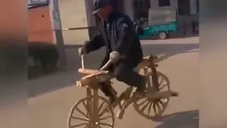 wood bicycle