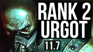 URGOT vs KATARINA (MID) | Rank 2 Urgot, 8 solo kills, 10/2/2, 300+ games | BR Challenger | v11.7