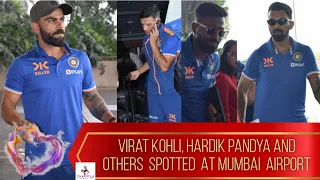 Indian Team Spotted At Airport: Virat Kohli | Hardik Pandya | KL Rahul | Yuzvendra Chahal |