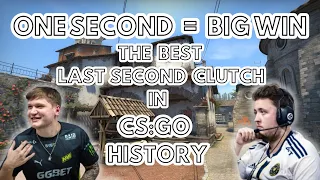 THE BEST ONE SECOND CLUTCH IN CSGO HISTORY!!!