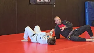 5-31-24 Sawyer learning cradle submissions from side control