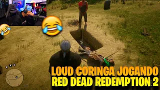 LOUD CORINGA JOGANDO RED DEAD REDEMPTION 2 !!🤣 TENTE NÃO RIR 🤣🤣