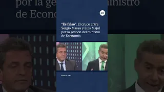 “Es falso”. El cruce entre Sergio Massa y Luis Majul por la gestión del ministro de Economía