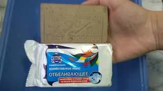 Мыление и РАЗМОКШЕЕ самых дешевых мыл