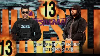 WWE 2K24 'Bad Bunny vs Eminem' Extreme Rules - PS5 Gameplay