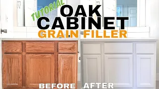 Hide Oak Grain On Cabinets