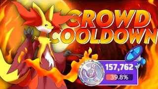 *DELPHOX* Deals 157k+ Damage With This Insane Crowd Cool-down Meta Build!!! | Pokemon Unite Build